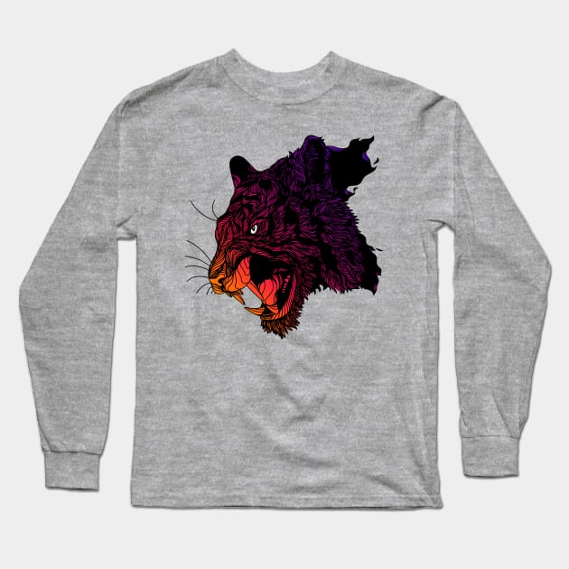 Tiger 2. Long Sleeve T-Shirt by BGallardo13